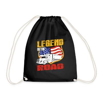 Trucker Legend Of The Road Truclegend Truck Lover - Sac de sport léger - noir - Devant