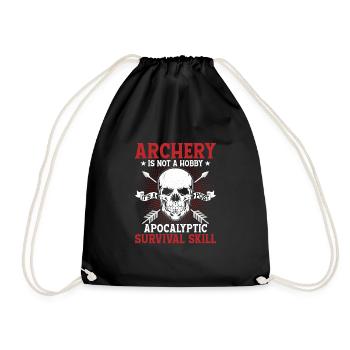 Le tir à l’arc n’est pas un passe-temps, c’est une compétence de survie Arc A - Sac de sport léger - noir - Devant