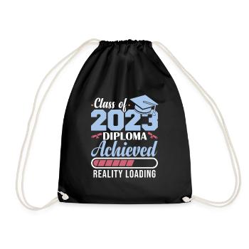 Diplôme de la promotion 2023 obtenu - Sac de sport léger - noir - Devant