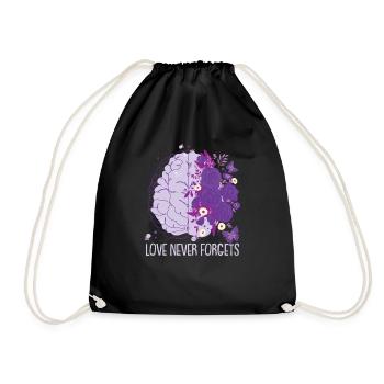 L’amour n’oublie jamais - Sac de sport léger - noir - Devant