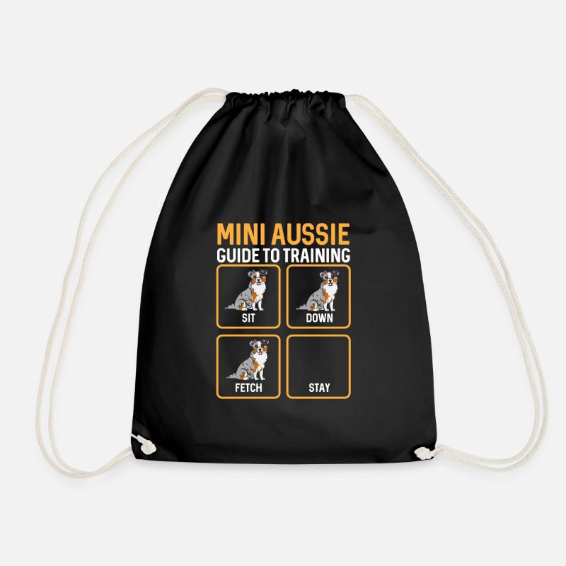 Miniature Australian Shepherd - Turnbeutel - Schwarz
