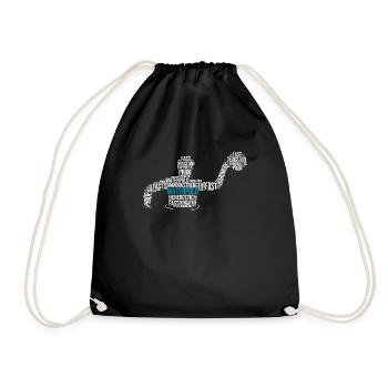 Wasserballspieler Trainer Sportliebhaber Sportler - Turnbeutel - Schwarz - Vorne