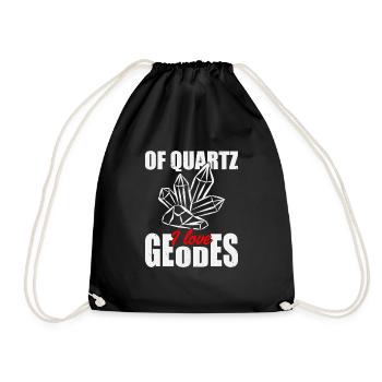 Minerais : collecte de minéraux et de pierres précieuses - Sac de sport léger - noir - Devant