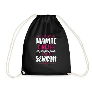 Mamie Petite-Fille Cadeau Humour Grand-Mère - Sac de sport léger - noir - Devant