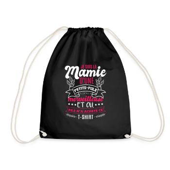 Drôle Petite Fille Grand Mère Fête Des Mères - Sac de sport léger - noir - Devant