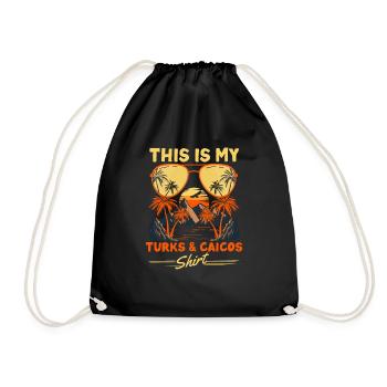 Ceci est mon voyage en chemise des îles Turques et Caïques - Sac de sport léger - noir - Devant