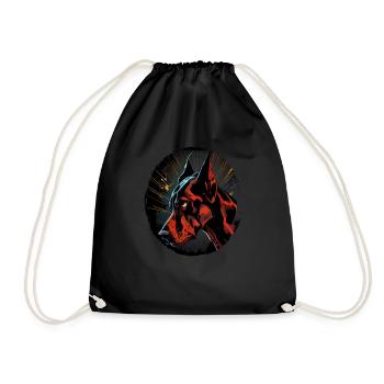 Doberman Dobermans Chien Chiens chiot Doberman - Sac de sport léger - noir - Devant