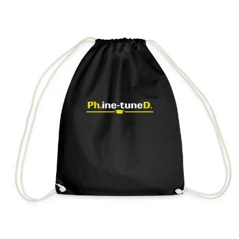Graduate Fine Tune Doctoral PhD Graduating Doctors - Drawstring Bag - black - Front