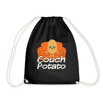 Couch Potato - Turnbeutel - Schwarz - Vorne