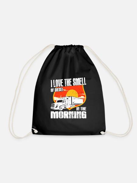 Funny Trucking Art for Trucker Lover Distressed - Turnbeutel - Schwarz