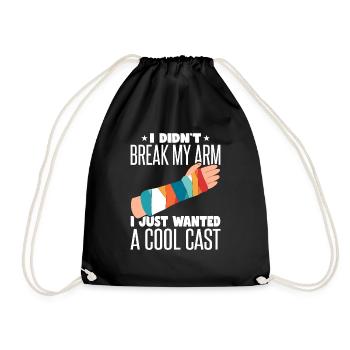 Je ne me suis pas cassé le bras, je veux juste un casting cool - Sac de sport léger - noir - Devant