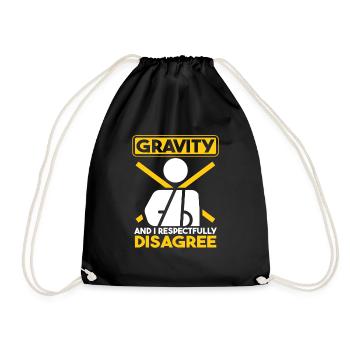 Drôle de bras cassé - Sac de sport léger - noir - Devant