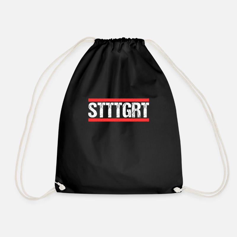 Stuttgartererin Stuttgarterer Stuttgarter - Turnbeutel - Schwarz