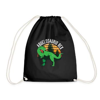 Abuelosaurio Rex I Funny Grandpa T-Rex - Turnbeutel - Schwarz - Vorne