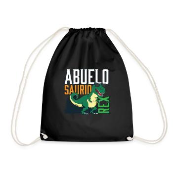 Abuelosaurio Rex I Funny Grandpa T-Rex - Turnbeutel - Schwarz - Vorne
