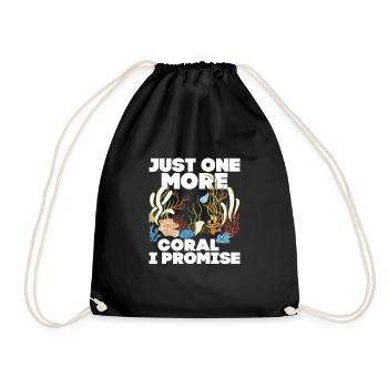 Juste un corail de plus que je promets de garder le poisson Aquariu - Sac de sport léger - noir - Devant