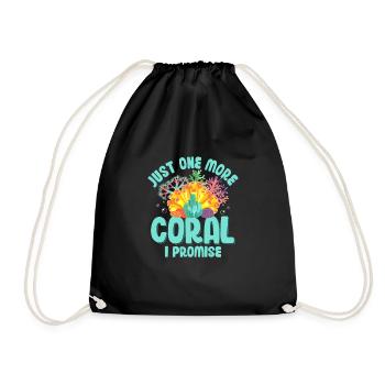 Juste un corail de plus que je promets aux poissons propriétaires d’aquarium - Sac de sport léger - noir - Devant