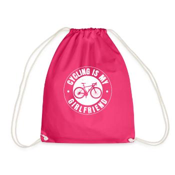Cycling Girlfriend Cycling Lover - Sac de sport léger - fuchsia - Devant