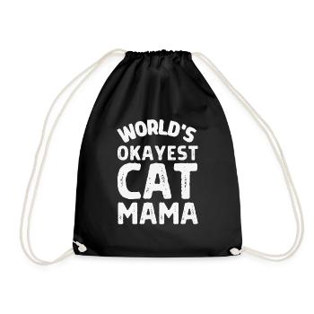 Le chat le plus correct du monde maman - Sac de sport léger - noir - Devant