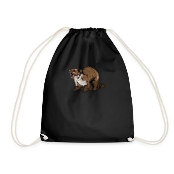 Martre de pierre I maison motif de chasse au gibier de martre pour les chasseurs - Sac de sport léger - noir - Devant