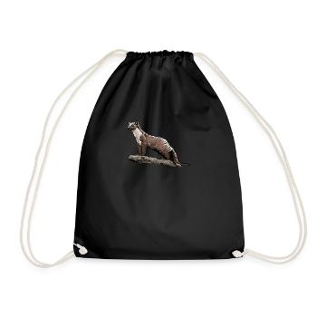 Martre de pierre I maison motif de chasse au gibier de martre pour les chasseurs - Sac de sport léger - noir - Devant