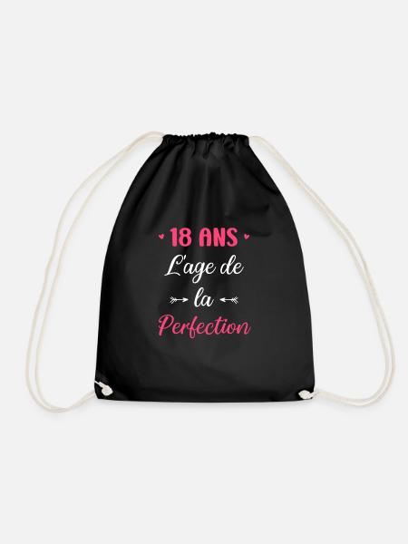 L'age de la perfection 18 ans - Sac de sport léger - noir