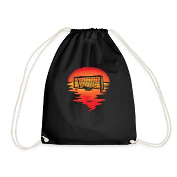 Football Accessories Gift Idea Football Fan - Drawstring Bag - black - Front