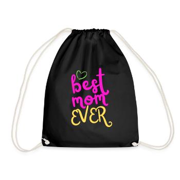 Meilleure maman de tous les temps - Mother’s Day Design - Sac de sport léger - noir - Devant