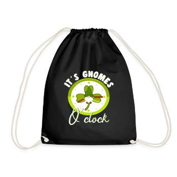 Ses Gnomes OClock Loverleaf Yard Garden Gnome - Sac de sport léger - noir - Devant
