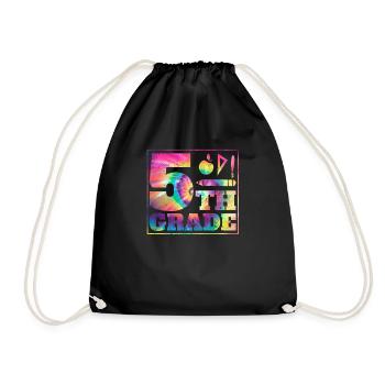Tie Dye 5th Grade Here I Come Teacher Fifth to the - Sac de sport léger - noir - Devant