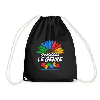 Autism Autism Gift - Drawstring Bag - black - Front