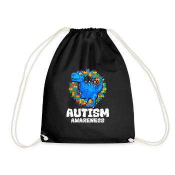 Autism Autism Gift - Drawstring Bag - black - Front