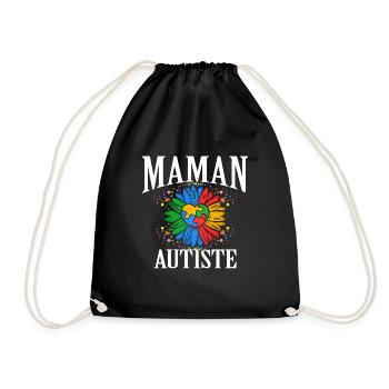 Autism Autism Gift - Drawstring Bag - black - Front