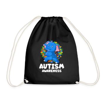 Autism Autism Gift - Drawstring Bag - black - Front