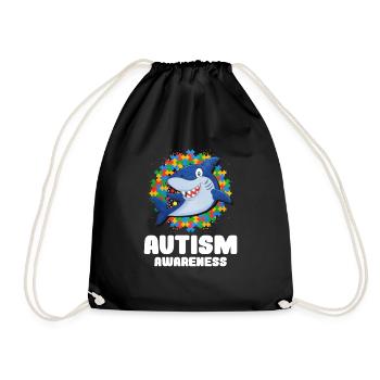 Autism Autism Gift - Drawstring Bag - black - Front