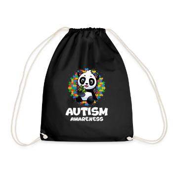 Cadeau autisme autisme - Sac de sport léger - noir - Devant