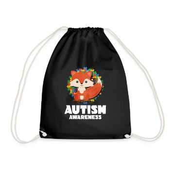 Autism Autism Gift - Drawstring Bag - black - Front