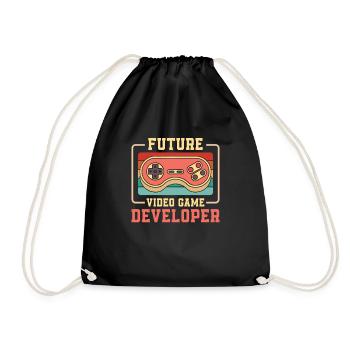 Gamer Gaming Cool Future Game Développeur - Sac de sport léger - noir - Devant