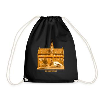 Ochsenfurt Town Hall Lower Franconia Bayewrn - Drawstring Bag - black - Front