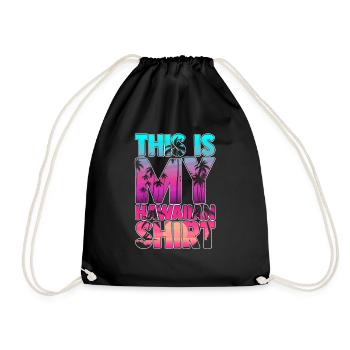 This is My Hawaiian Shirt Beach Sunglasses Vacatio - Turnbeutel - Schwarz - Vorne