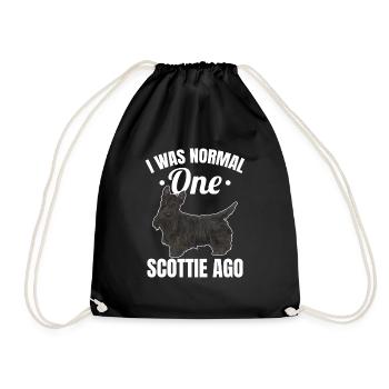 Scottish Terrier Scottie Hund - Turnbeutel - Schwarz - Vorne
