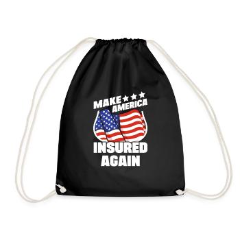 Make America Insured Again Insurnace Consultant - Drawstring Bag - black - Front