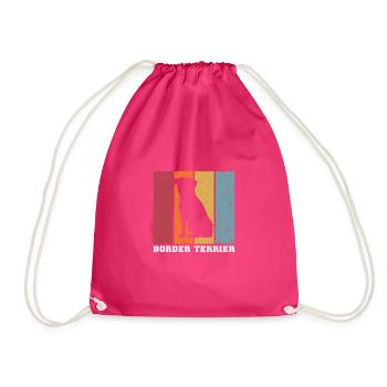 Border Terrier - Sac de sport léger - fuchsia - Devant