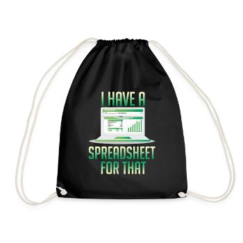 Hilarant ont une feuille de calcul pour cette comptabilité - Sac de sport léger - noir - Devant