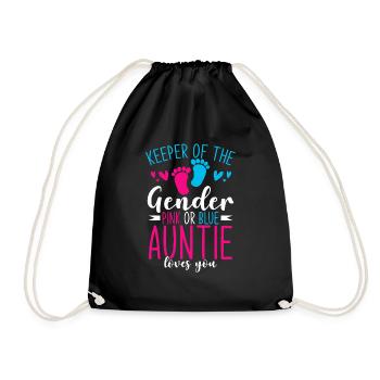 Gardienne du genre Pink Or Blue Auntie Loves You - Sac de sport léger - noir - Devant