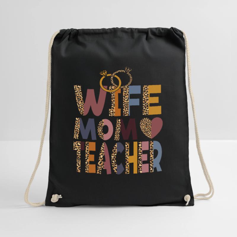 Mama Ehefrau Lehrerin Muttertag Beste Mutter aller Zeiten Turnbeutel