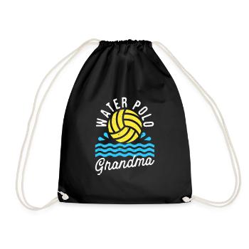 Water Polo Granny Love Gameday Championship Team - Drawstring Bag - black - Front