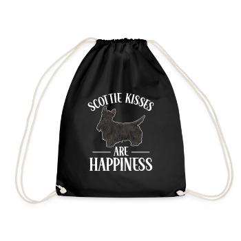 Scottish Terrier Scottie Hund - Turnbeutel - Schwarz - Vorne