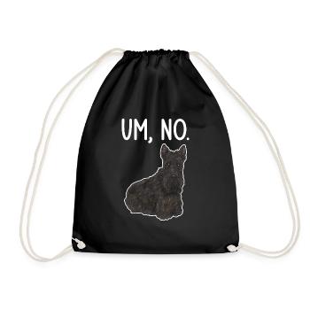 Scottish Terrier Scottie Dog - Drawstring Bag - black - Front