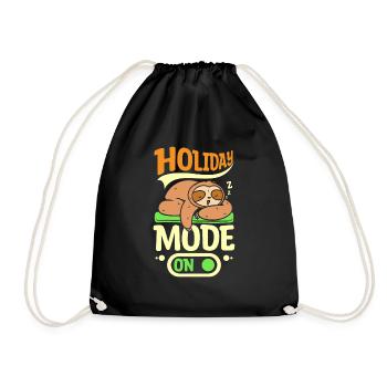 Mode vacances paresseux activé - Sac de sport léger - noir - Devant